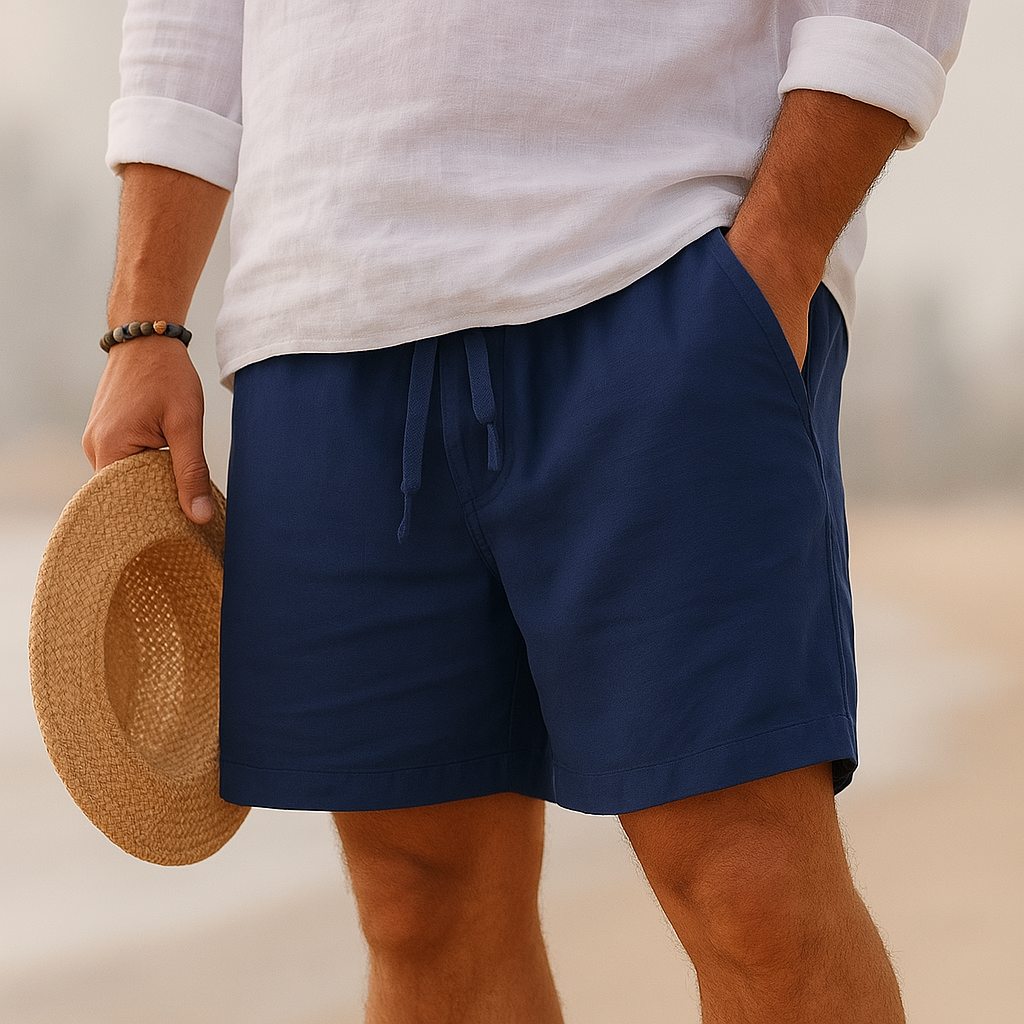 Lentivo™️| Pantaloni corti eleganti in lino con vita elastica