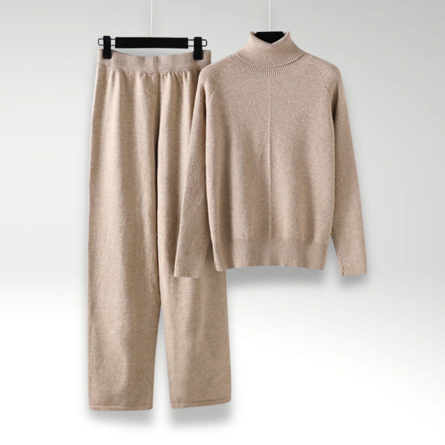 Lentivo™️| Completo due pezzi Lounge in maglia a treccia