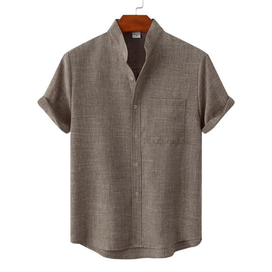 Savrani™ | Camicia in cotone unita con bottoni.