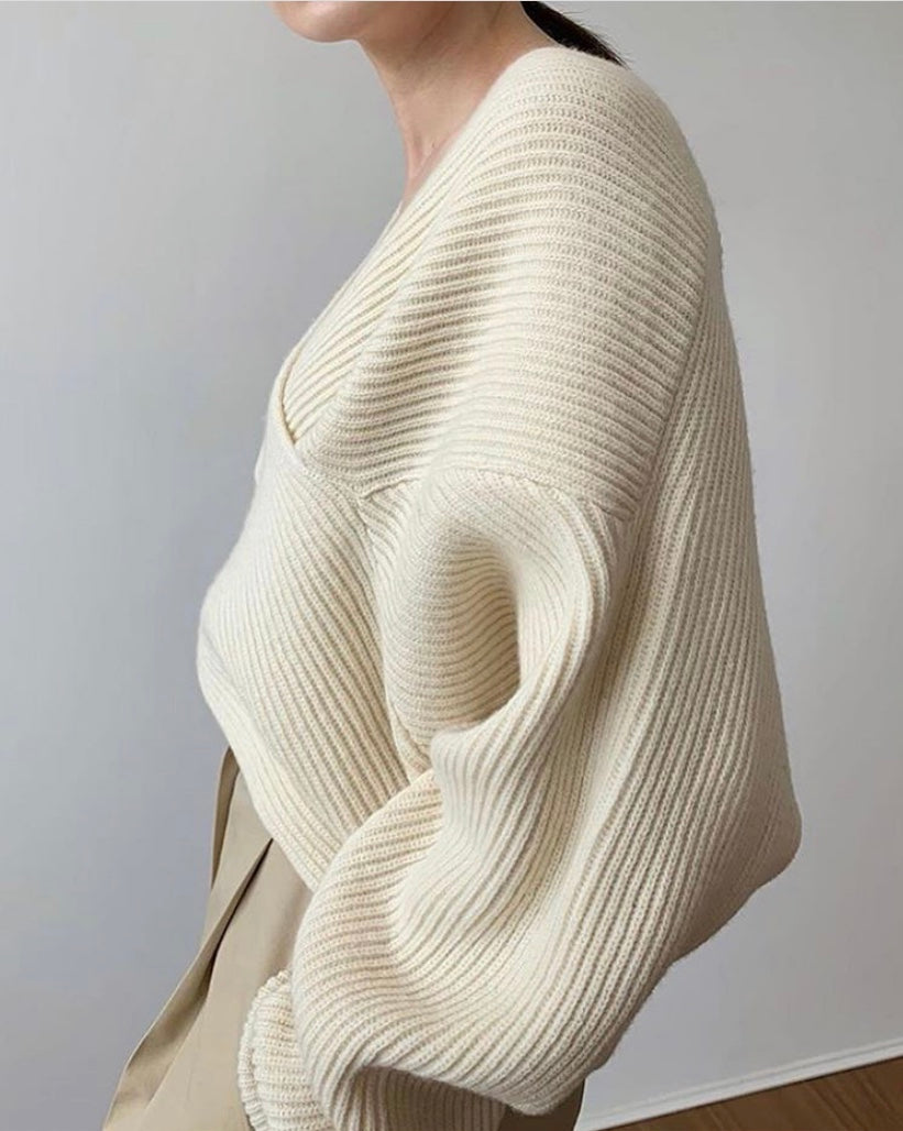 Lentivo™️| Pull in maglia incrociata chic