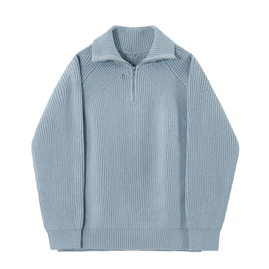 Savrani™ | Pullover Azure a quarti di zip.