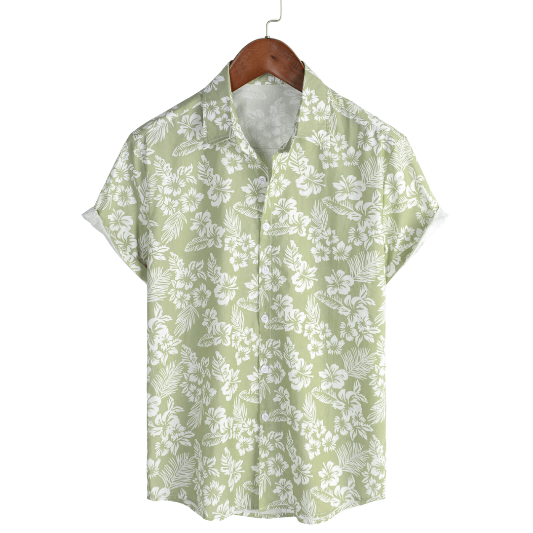 Lentivo™️| Hawaïblouse met korte mouwen en bloemenpatroon