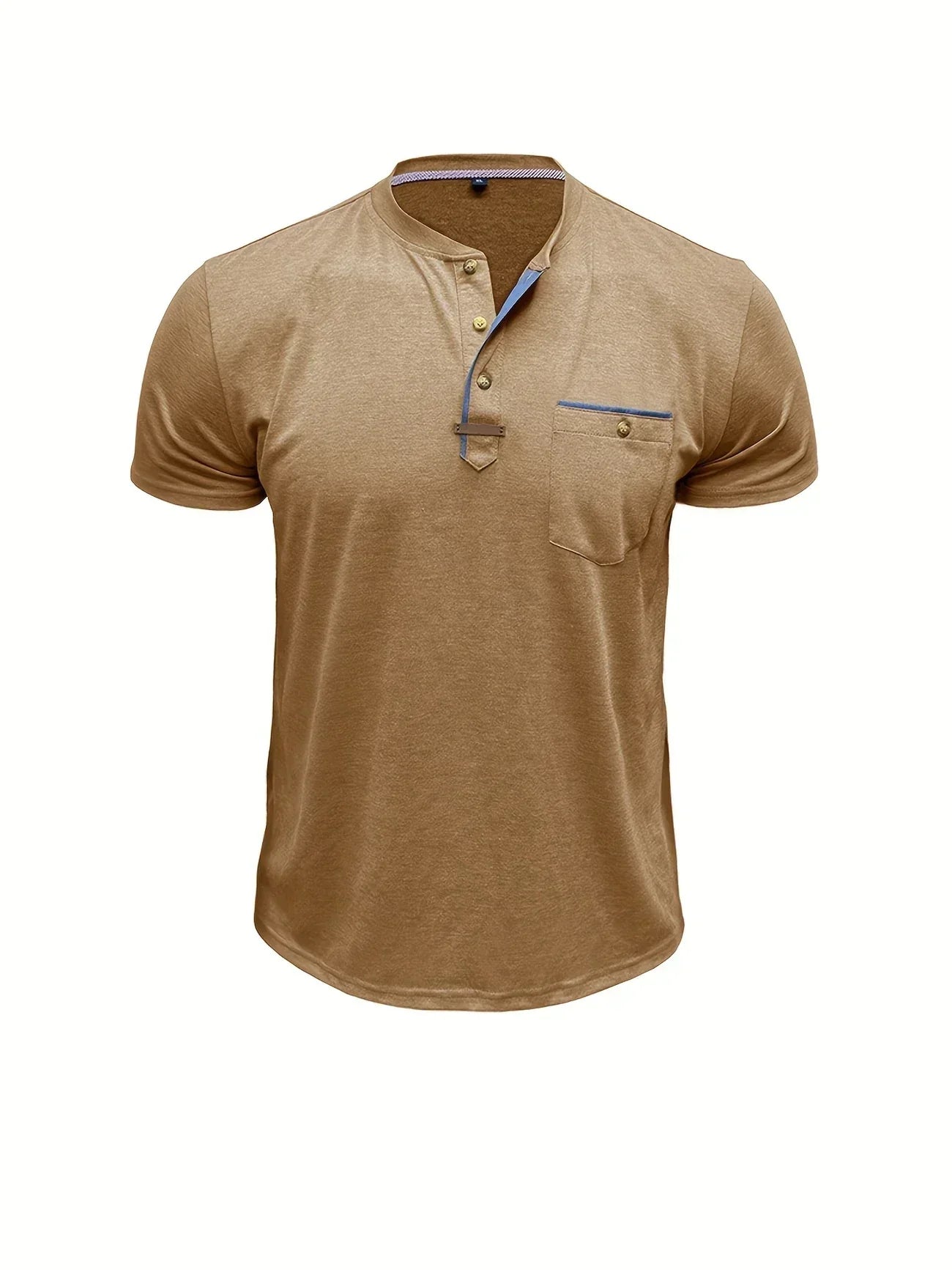 Savrani™ | T-shirt elegante con colletto rotondo e tasca