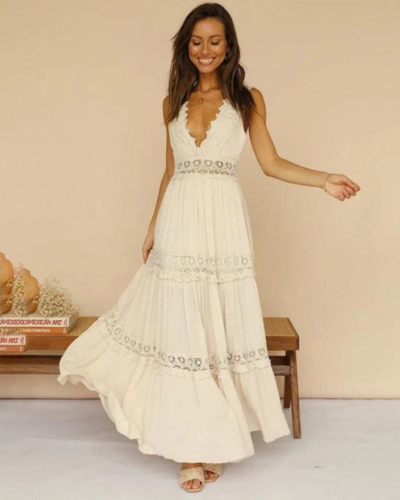Lentivo™️| ELEGANTE MAXI JURK