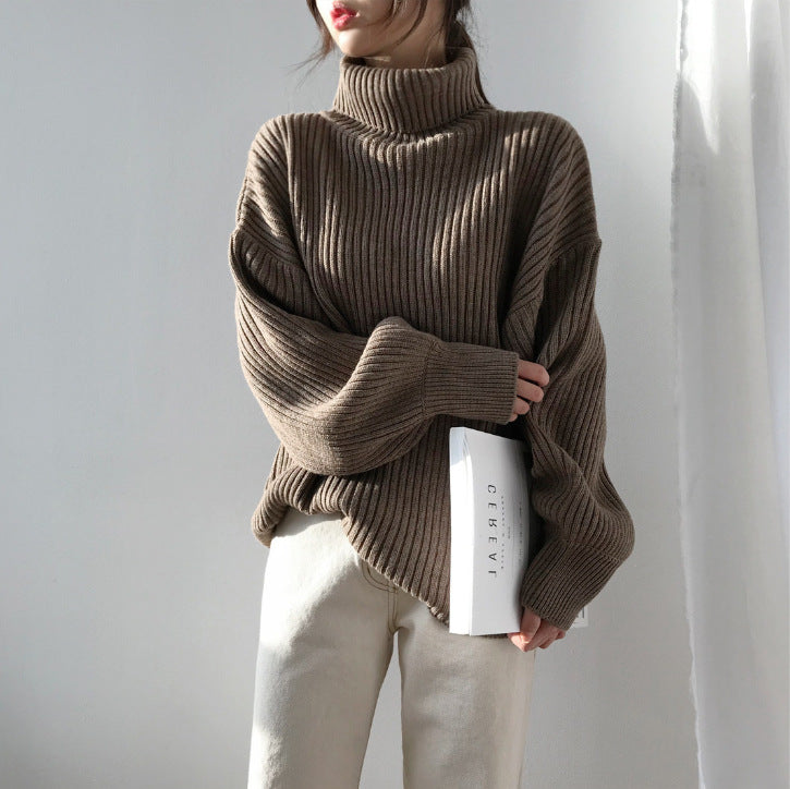 Lentivo™️|  Pullover di lusso con colletto alto e maniche a palloncino