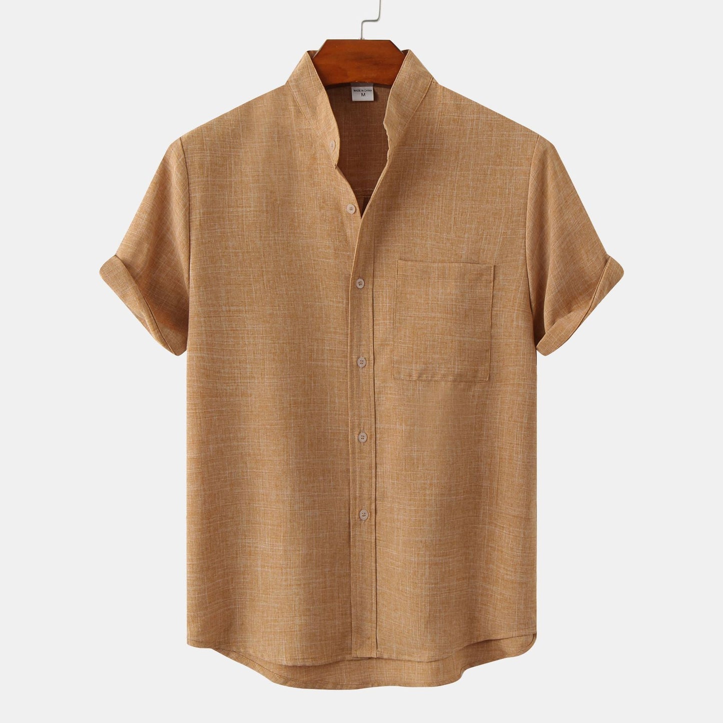 Savrani™ | Camicia in cotone unita con bottoni.