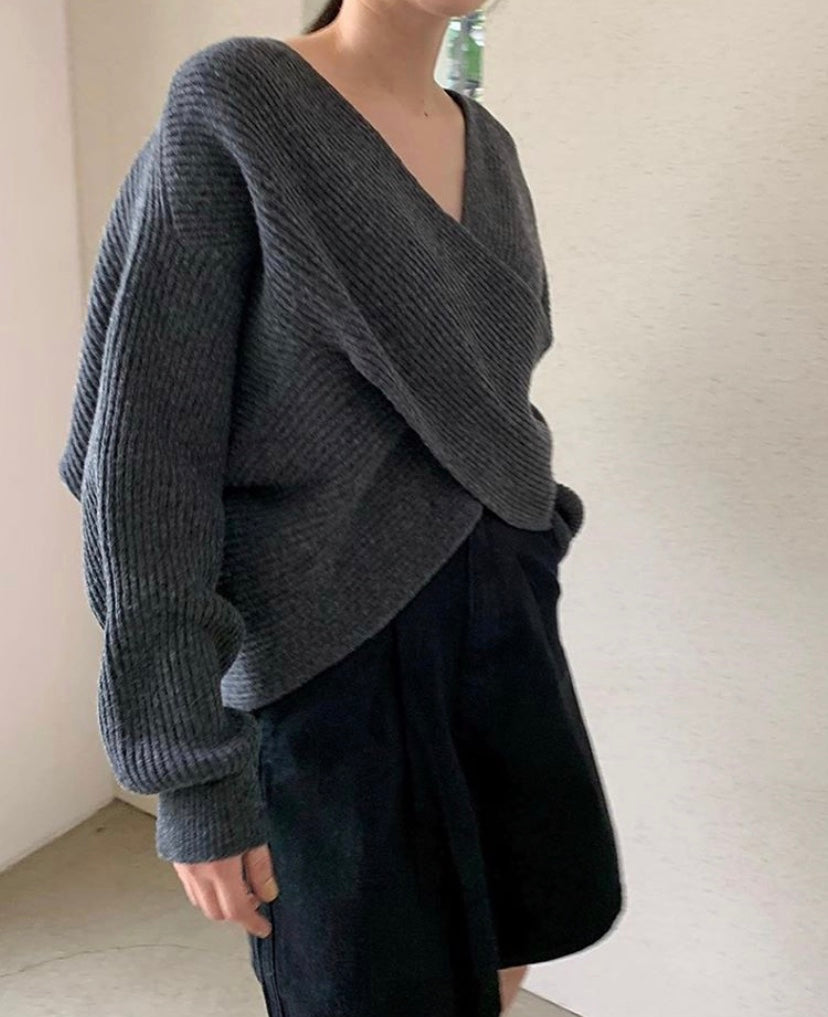 Lentivo™️| Pull in maglia incrociata chic