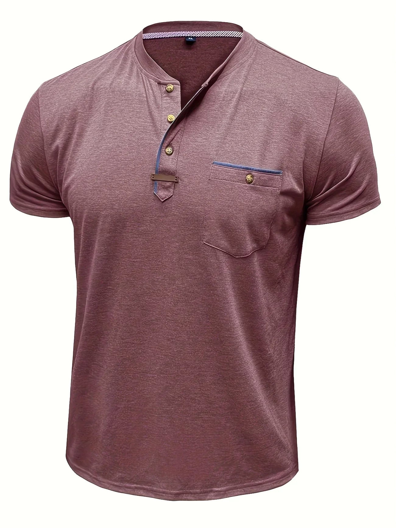 Savrani™ | T-shirt elegante con colletto rotondo e tasca