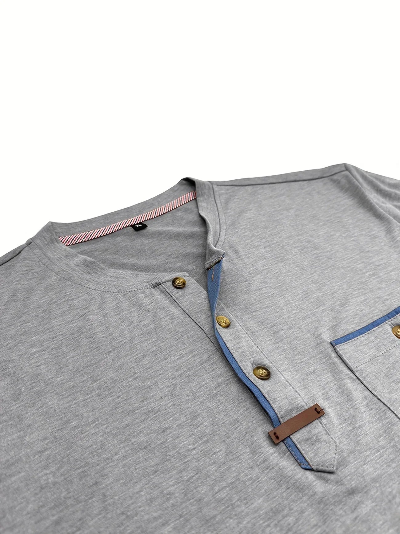 Savrani™ | T-shirt elegante con colletto rotondo e tasca
