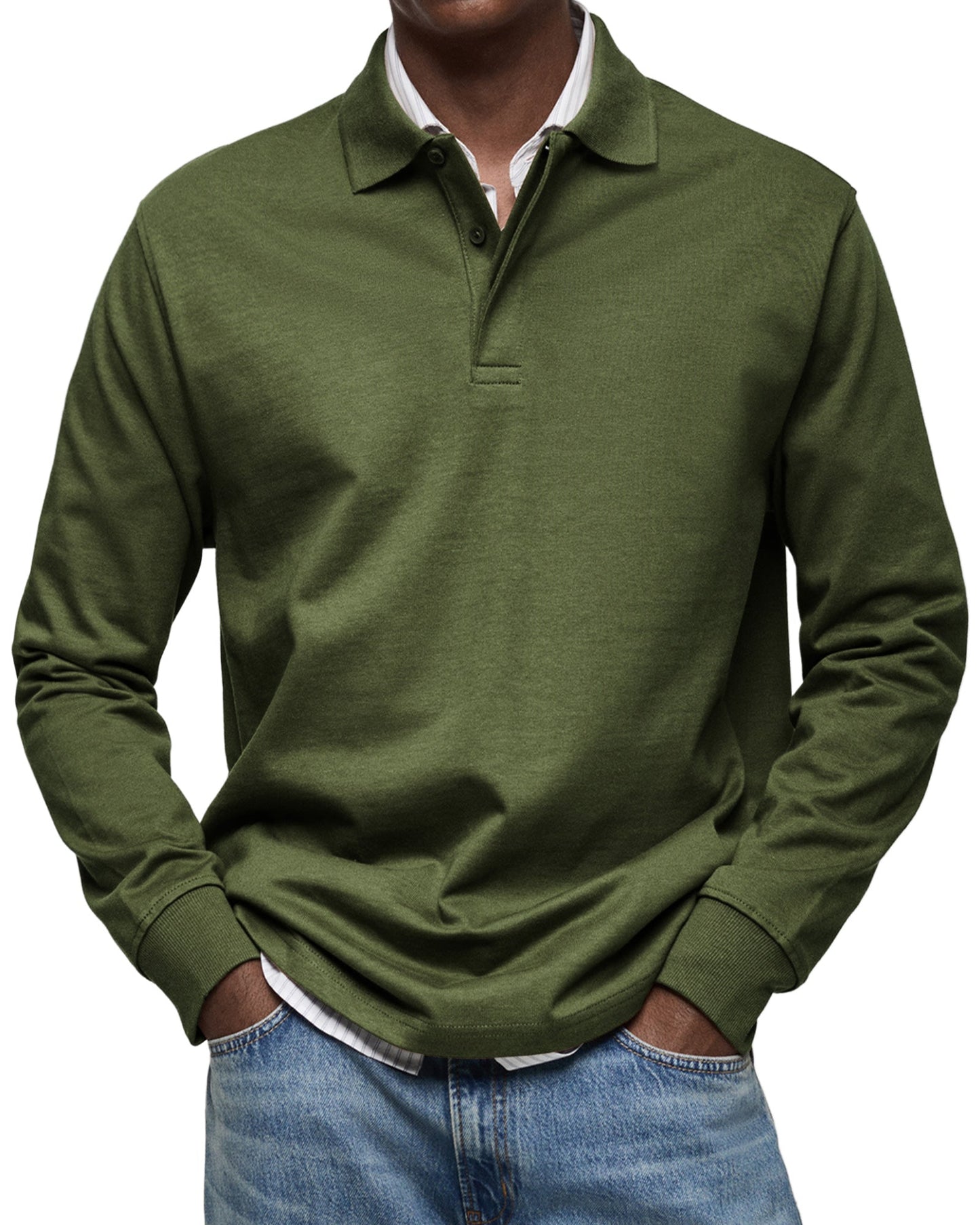 Savrani™ | Camicia polo casual a maniche lunghe