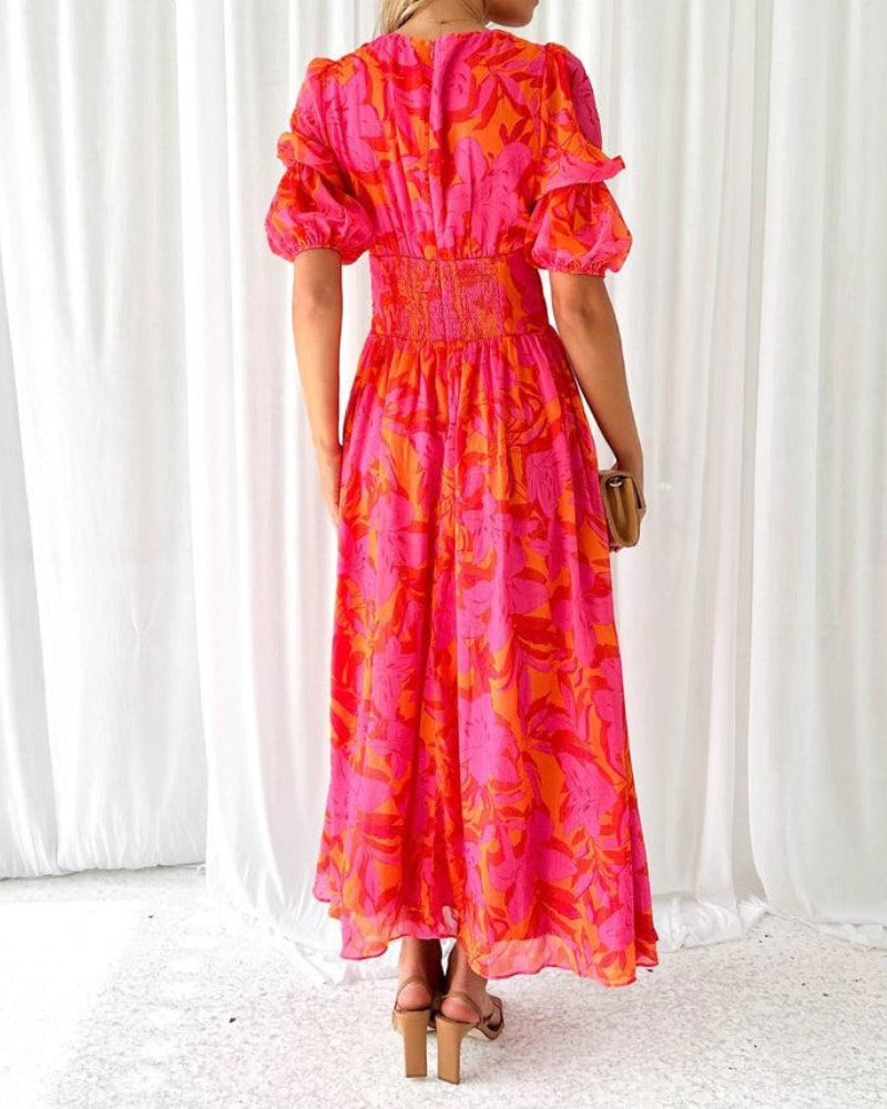 Lentivo™️| ROSE ROOD MAXI DRESS