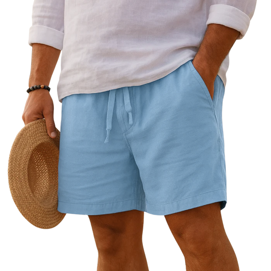 Lentivo™️| Pantaloni corti eleganti in lino con vita elastica