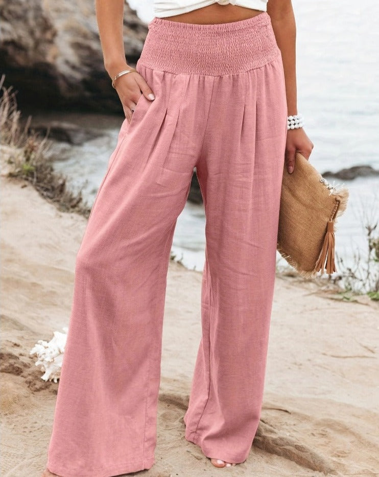 Lentivo™️| Hoge taille katoenen broek