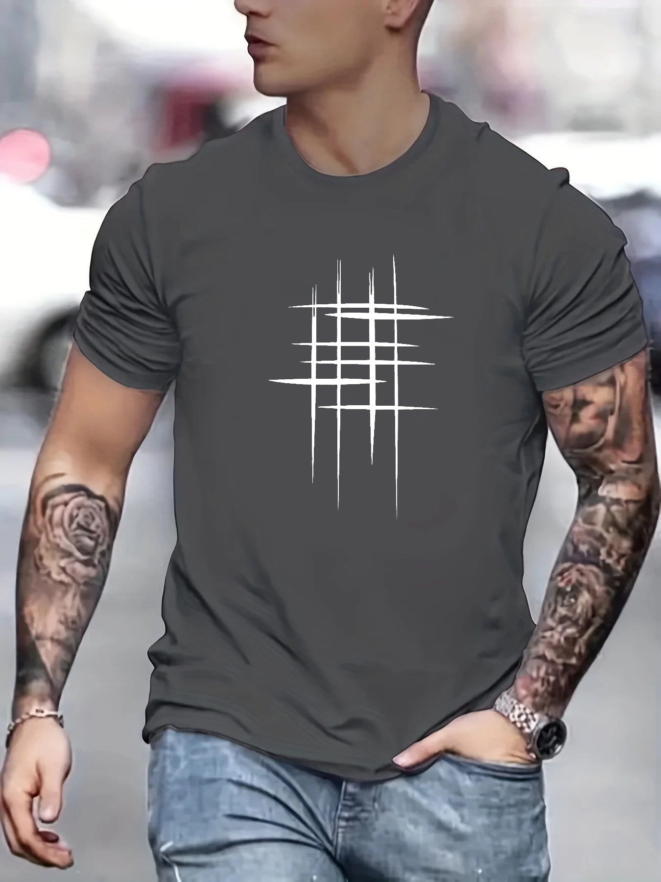Savrani™ | T-shirt elegante a manica corta con stampa grafica