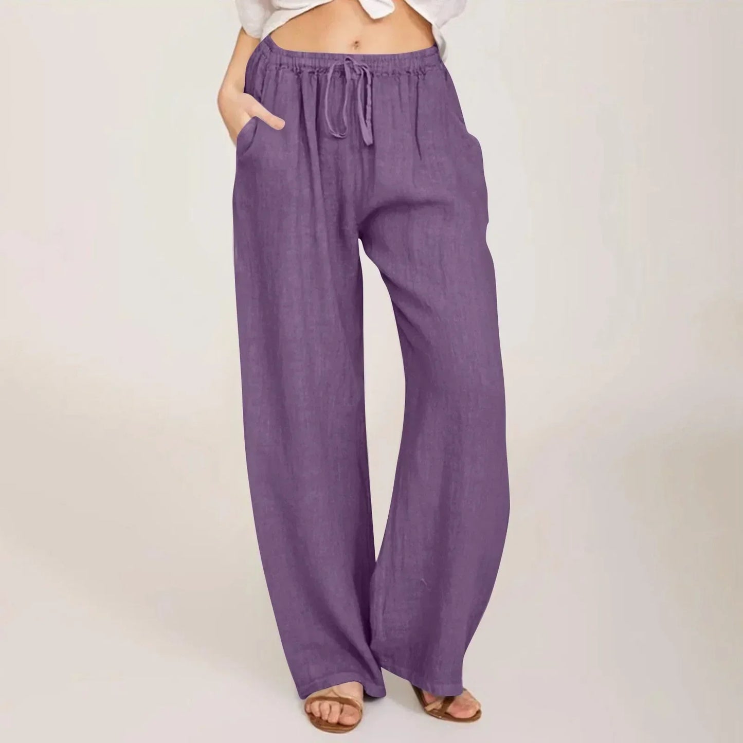 Lentivo™️|  Pantaloni comfort a gamba larga.