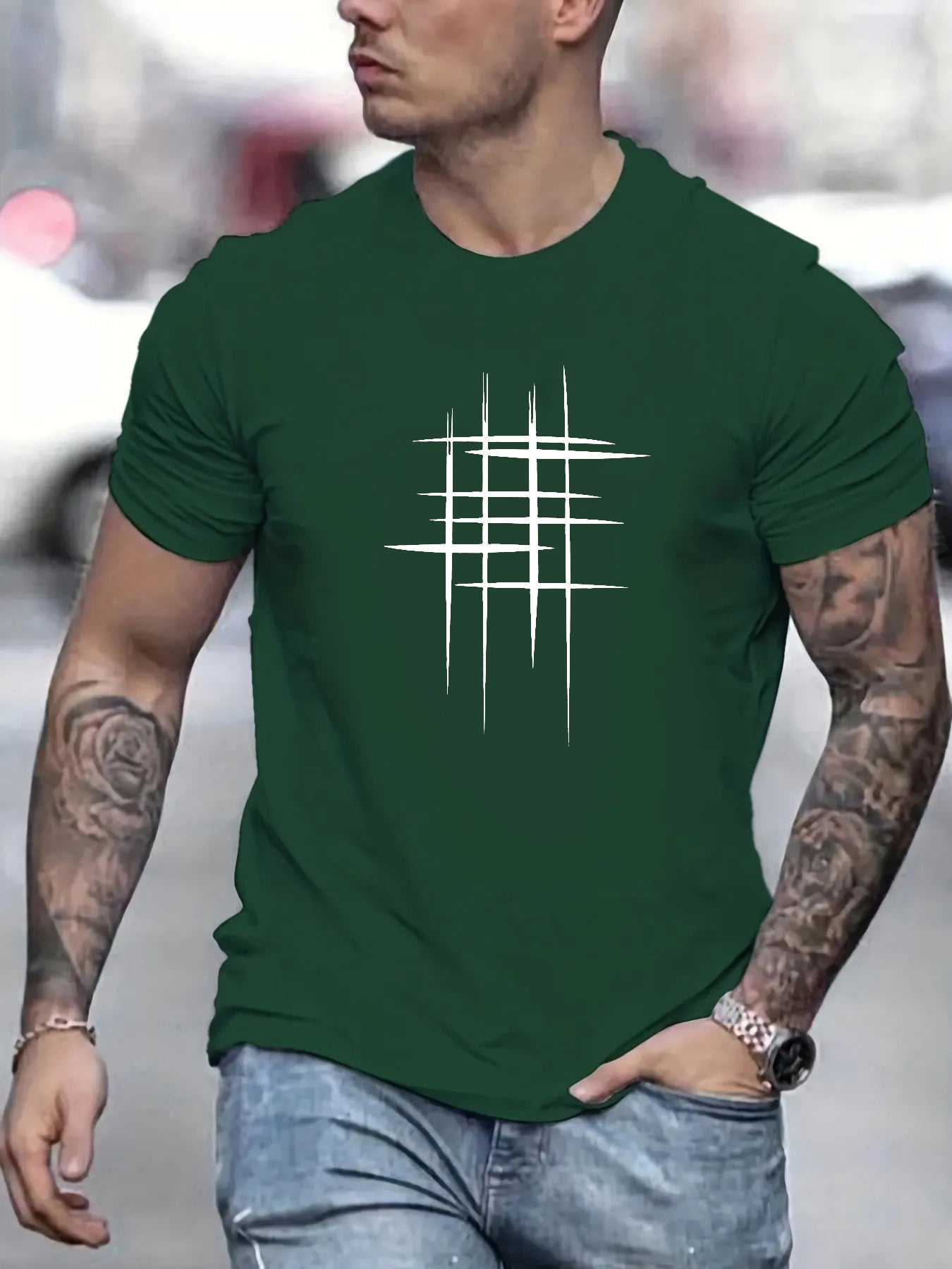 Savrani™ | T-shirt elegante a manica corta con stampa grafica