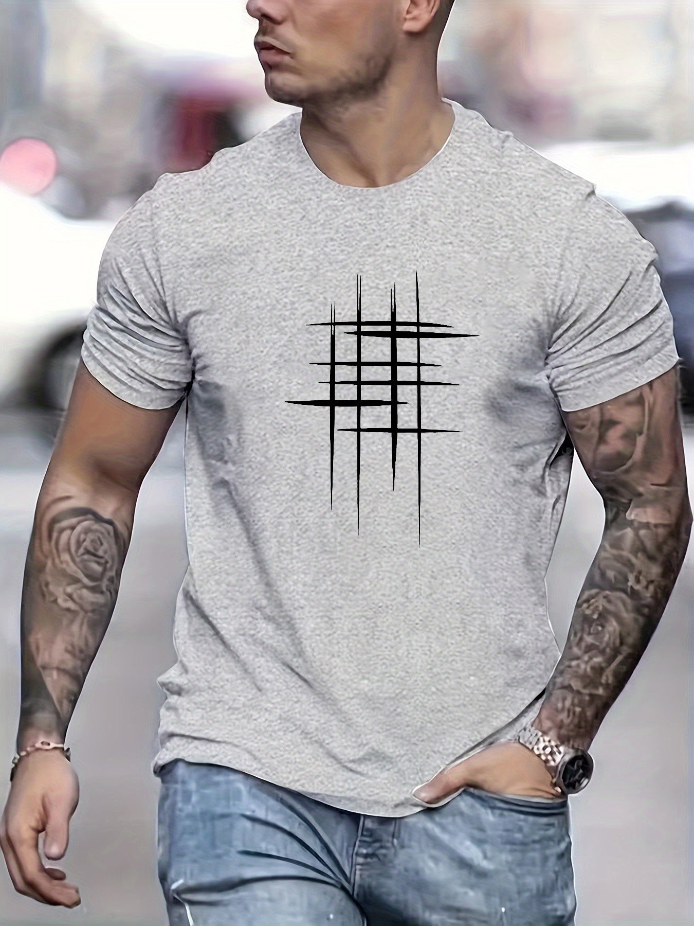 Savrani™ | T-shirt elegante a manica corta con stampa grafica