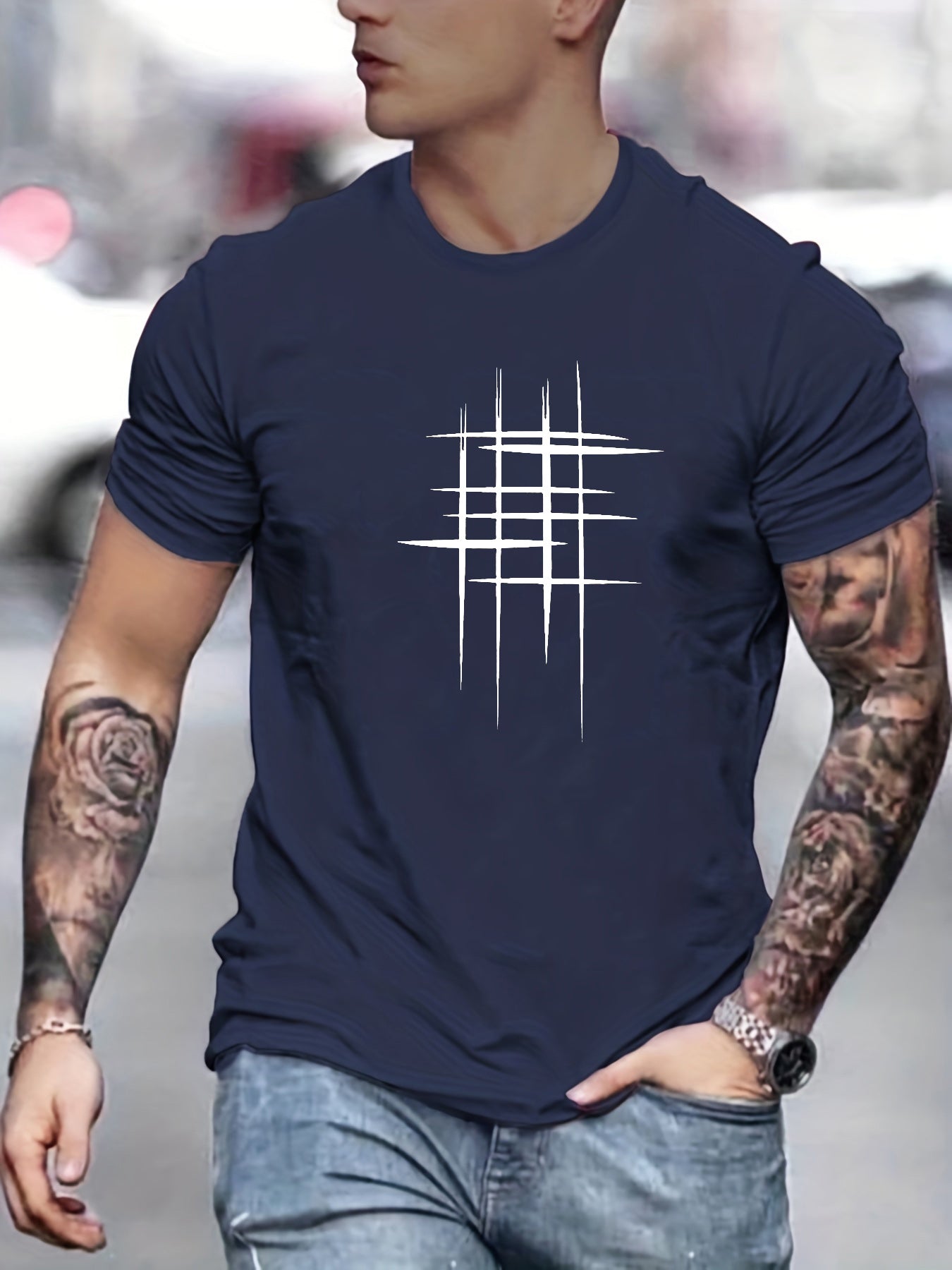Savrani™ | T-shirt elegante a manica corta con stampa grafica