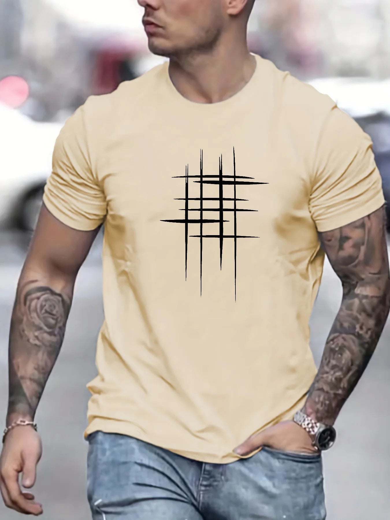 Savrani™ | T-shirt elegante a manica corta con stampa grafica