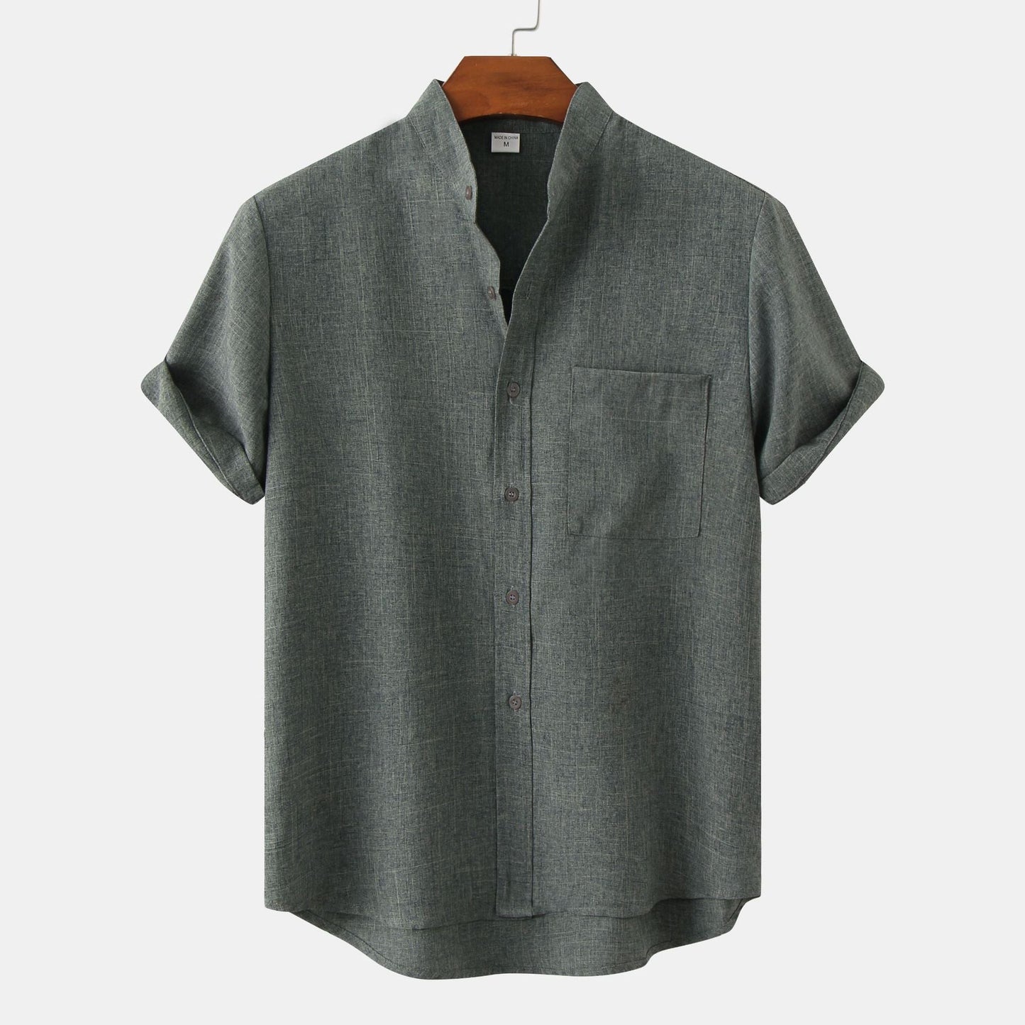 Savrani™ | Camicia in cotone unita con bottoni.