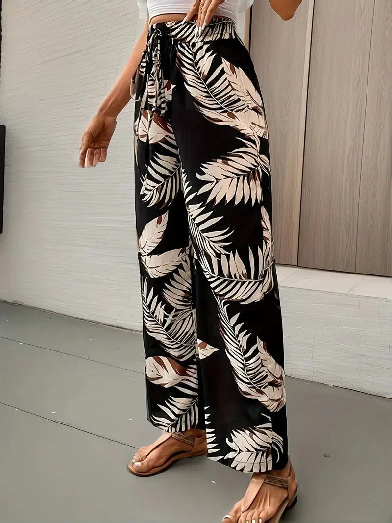 Camille™ | Luchtige Dames Zomerbroek met Bloemenprint