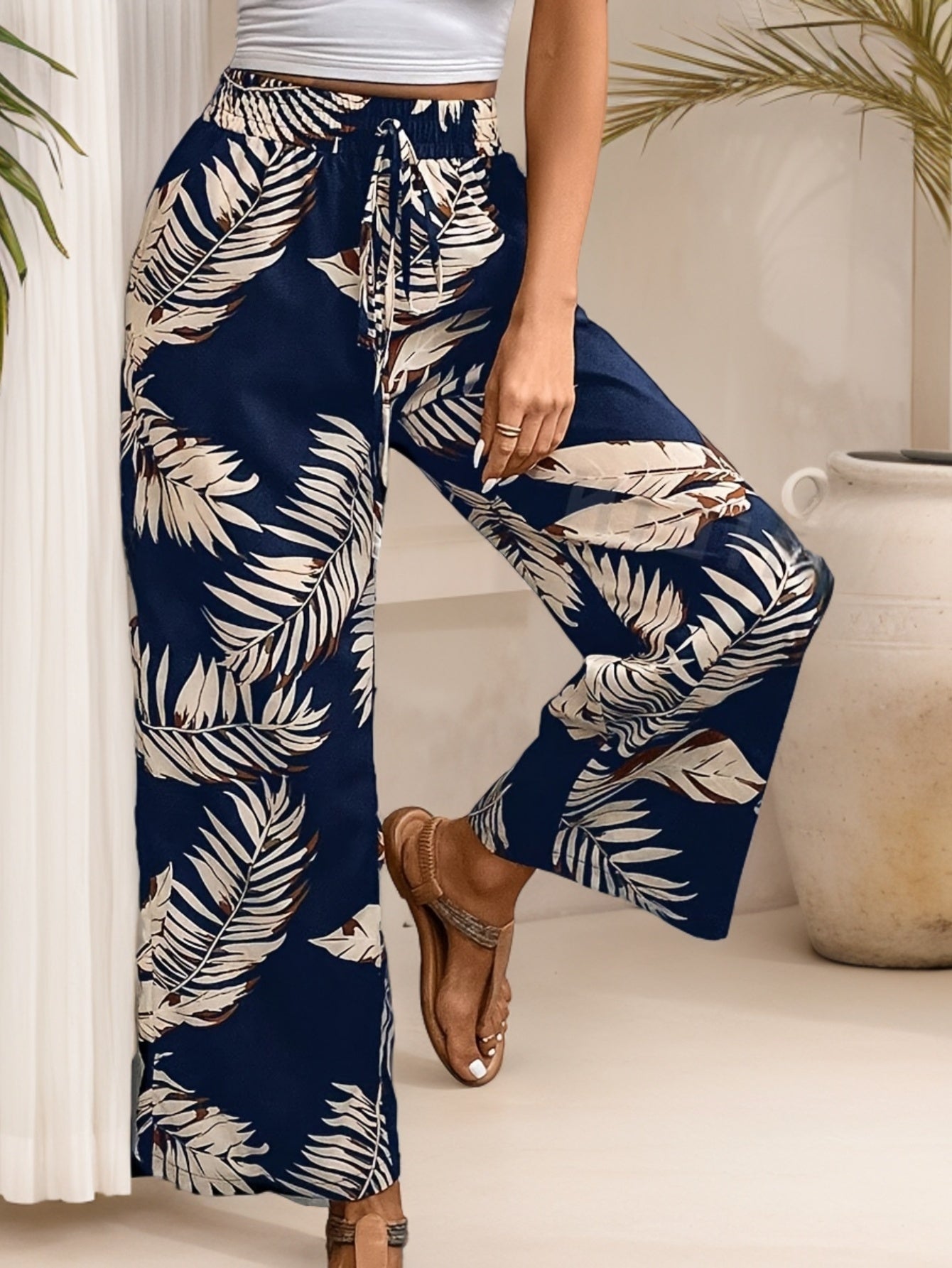 Camille™ | Luchtige Dames Zomerbroek met Bloemenprint
