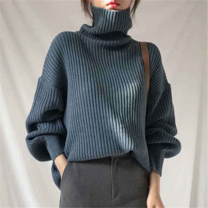 Lentivo™️|  Pullover di lusso con colletto alto e maniche a palloncino