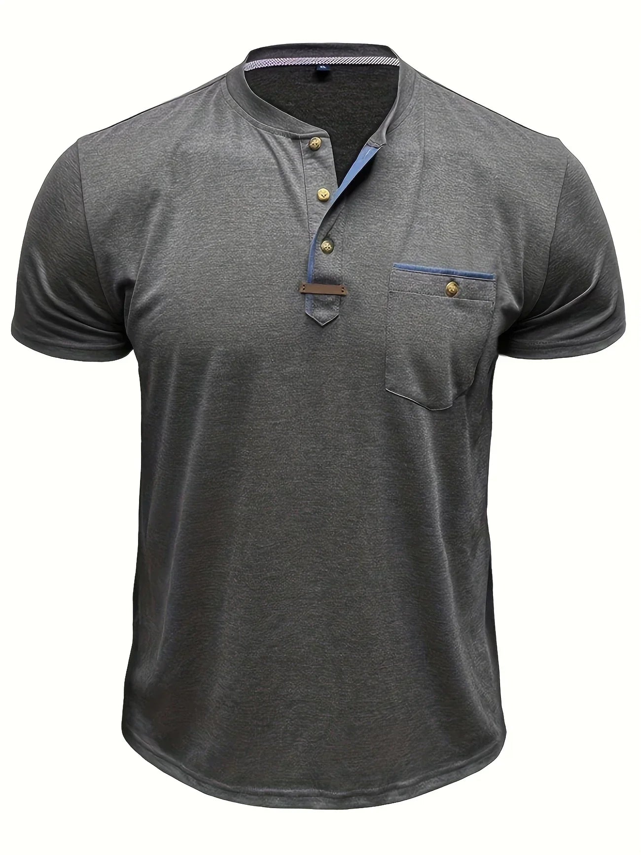 Savrani™ | T-shirt elegante con colletto rotondo e tasca