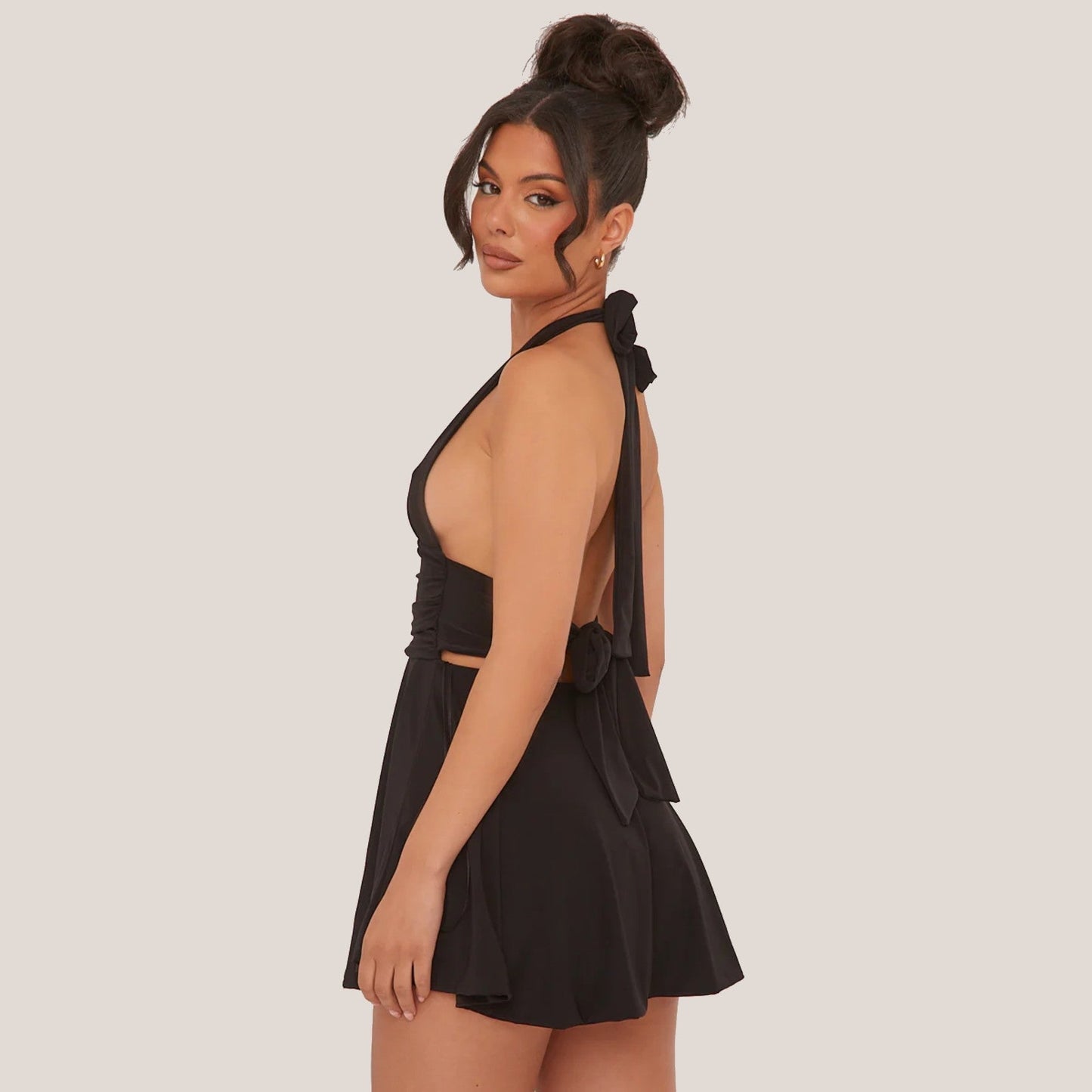 Lentivo™️| Halter Mini Jurk