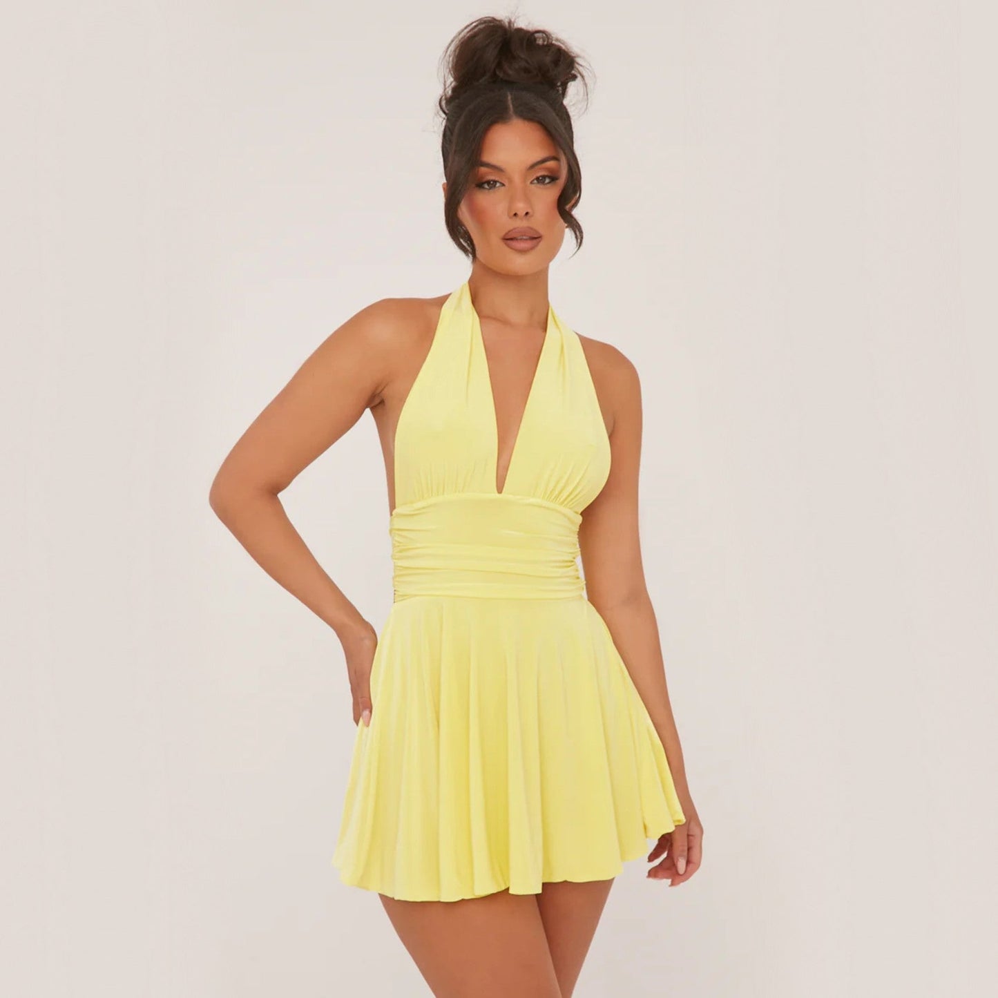 Lentivo™️| Halter Mini Jurk