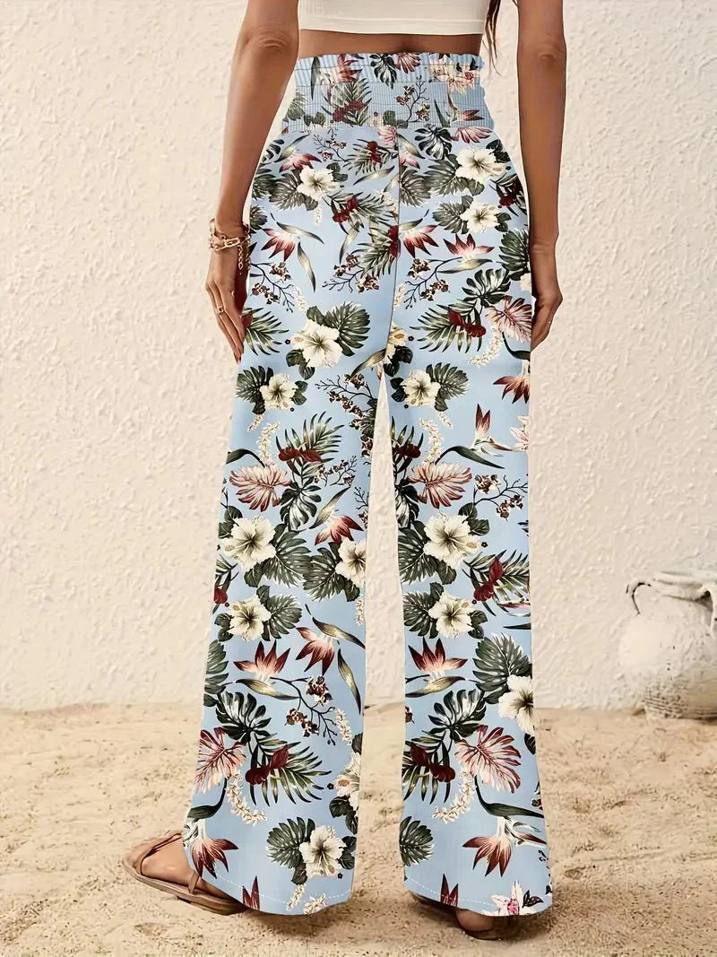 Léonie™ | Luchtige Dames Zomerbroek met Unieke Bloemenprint