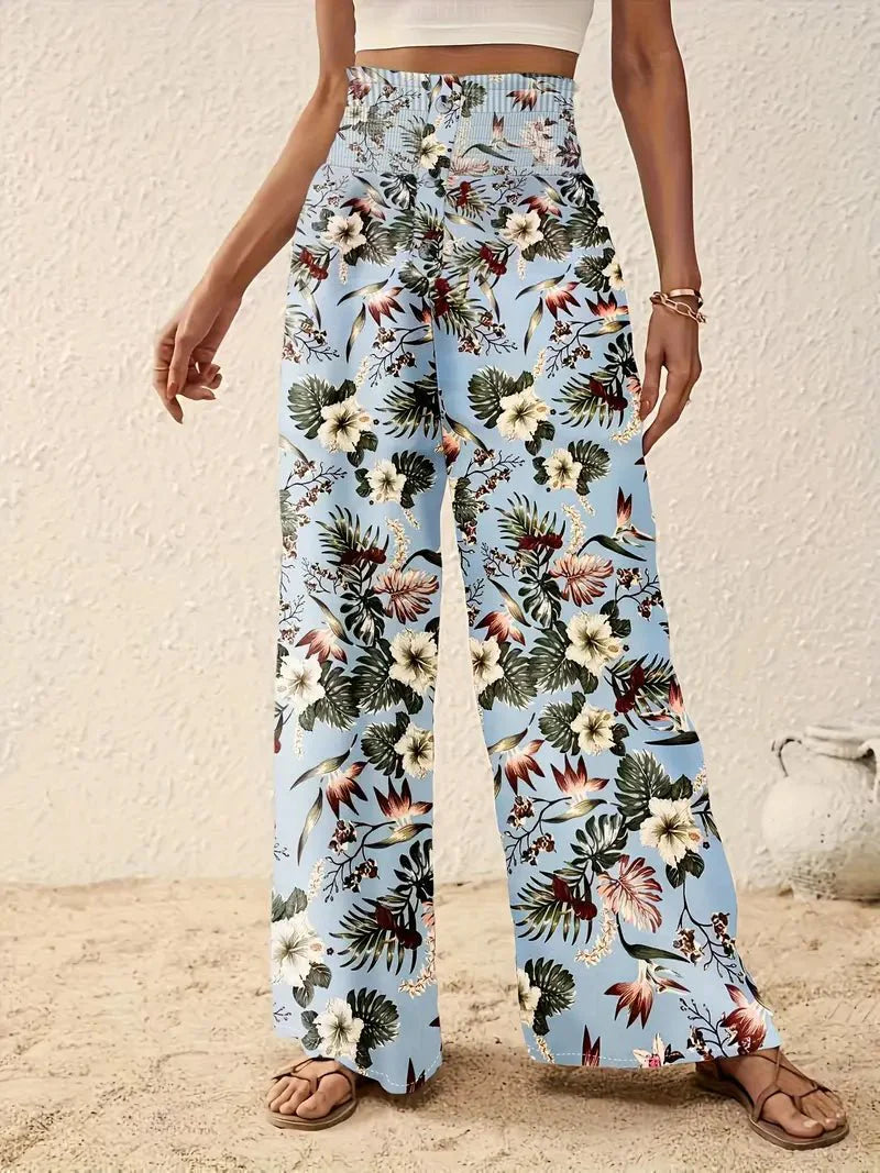 Léonie™ | Luchtige Dames Zomerbroek met Unieke Bloemenprint