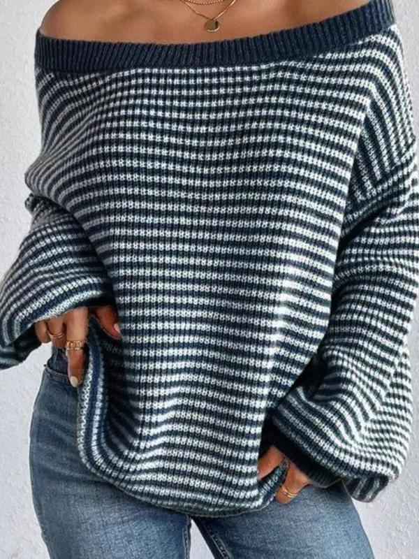 Striped Casual Dames Sweater
