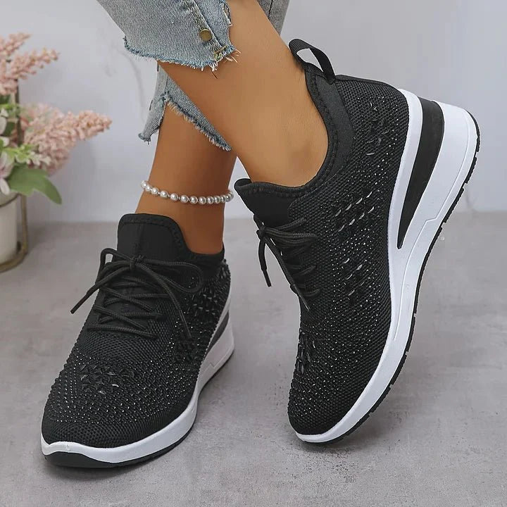 Lentivo™️| Orthopedische sneakers met glinsterende steentjes