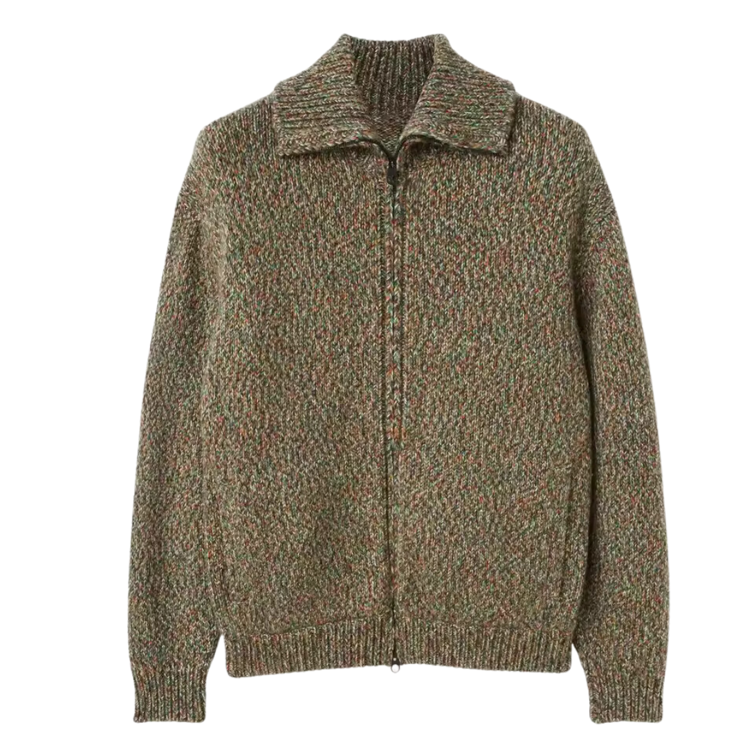 Lentivo™️| Bomber con zip in lana d’alpaca